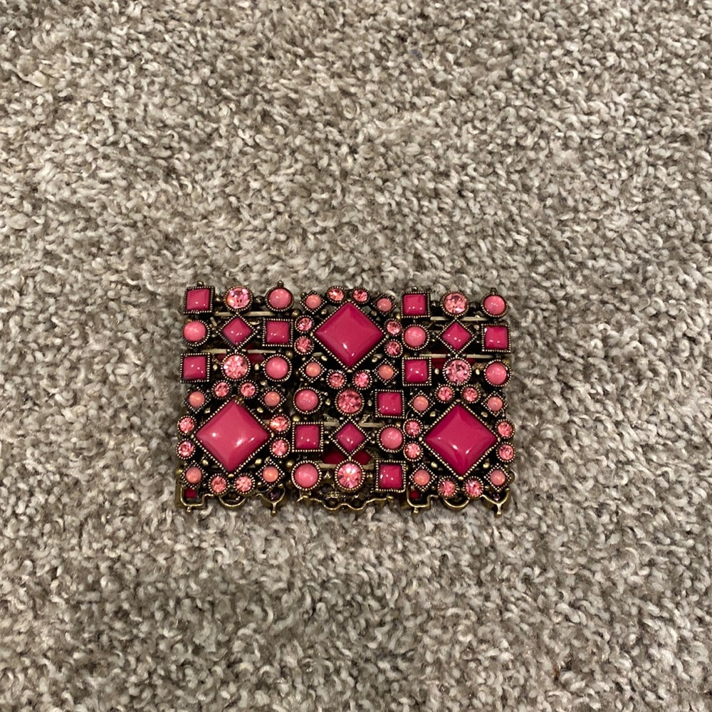 Pink statement bracelet